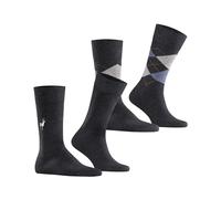 Burlington Herren Socken Everyday X-Mas Multipack M So Baumwolle gemustert 2 Paar, Grau Grey Mix 0070, 40-46