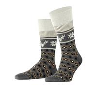 Burlington Fair Isle Joy So Herrensocken Aus Wolle 24762-3070 Print;Grau 40;42;44;46;41;43;45