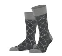Burlington Herren Socken Ferry Road M So Wolle gemustert 1 Paar, Grau Dark Grey 3070, 40-46
