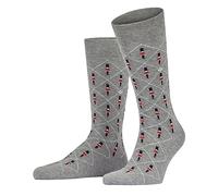 Burlington Herren Socken Guard M So Baumwolle gemustert 1 Paar, Grau Light Grey 3400, 40-46