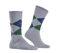 Burlington Socken Grau mit Argyle-Muster