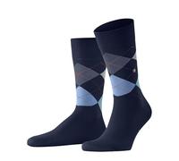 Burlington Herren Socken King M So Baumwolle gemustert 1 Paar, Blau Cobalt 6001, 40-46