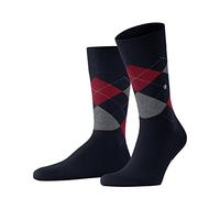 Burlington Herren Socken King M So Baumwolle gemustert 1 Paar, Blau Marine 6120, 40-46