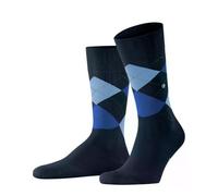 Burlington Herren Socken King M So Baumwolle gemustert 1 Paar, Blau Marine 6121, 46-50