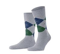 Burlington Socken Grau mit Argyle-Muster