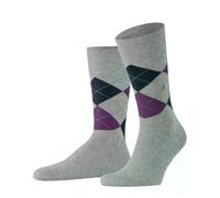 Burlington Herren Socken King M So Baumwolle gemustert 1 Paar, Grau Cloud Melange 3228, 40-46
