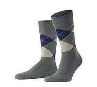 Burlington Herren Socken King M So Baumwolle gemustert 1 Paar, Grau Light Grey Melange 3393, 46-50
