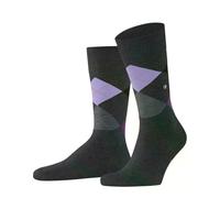 Burlington Herren Socken King M So Baumwolle gemustert 1 Paar, Grau Oil 3986, 40-46