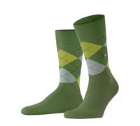 Burlington Herren Socken King M So Baumwolle gemustert 1 Paar, Grün Bamboo 7654, 40-46