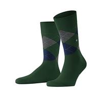 Burlington Herren Socken King M So Baumwolle gemustert 1 Paar, Grün Eucalyptus 7502, 40-46