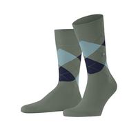Burlington Herren Socken King M So Baumwolle gemustert 1 Paar, Grün Sage 7068, 40-46