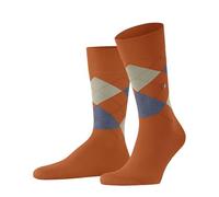Burlington Herren-Socken King Baumwolle gemustert Orange Carrot Größe 43