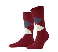 Burlington Herren Socken King M So Baumwolle gemustert 1 Paar, Rot Feuerrot 8075, 40-46