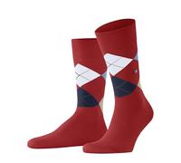 Burlington Herren Socken King M So Baumwolle gemustert 1 Paar, Rot Tulip 8081, 40-46