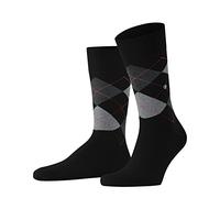 Burlington Herren Socken Tagessocke Crew King SO (Argyle-Muster) Schwarz 46-50
