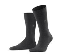 Burlington Herren Socken Leeds M So Baumwolle Wolle einfarbig 1 Paar, Grau Asphalt Melange 3180, 40-46