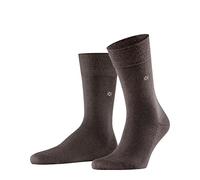 Burlington Herren Socken Leeds M SO Baumwolle Wolle einfarbig 1 Paar, Braun (Brown 5930), 40-46