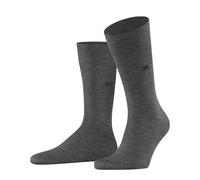 Burlington Herren Leeds M SO Baumwolle Wolle einfarbig 1 Paar Socken, Grau (Dark Grey 3070) neu-umweltfreundlich, 40-46