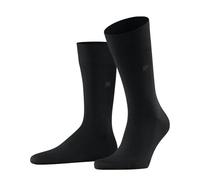 Burlington Herren Socken Leeds M SO Baumwolle Wolle einfarbig 1 Paar, Schwarz (Black 3000) neu - umweltfreundlich, 46-50