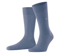 Burlington Socken mit Label-Print Modell 'Lord' in Jeansblau, Größe 40-46