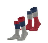 Burlington Herren Socken Magic Mismatch M So Baumwolle gemustert 1 Paar, Grau Melange Grey 3967, 40-46