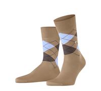 Burlington Herren-Socken Manchester Argyle-Muster Baumwolle Beige 1 Paar Größe 46-50