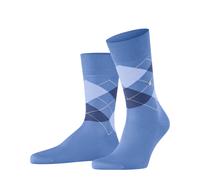Burlington Herren Socken Manchester (Argyle-Muster) Baumwolle Türkis 1 Paar Größe 46-50