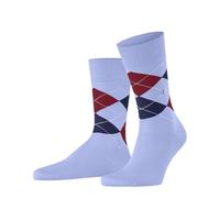 Burlington Herren Socken Manchester M - Baumwolle gemustert - Blau Arctic Sky 40-46