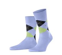 Burlington Herren Socken Manchester M So Baumwolle gemustert 1 Paar, Blau Danubio Melange 6258, 40-46