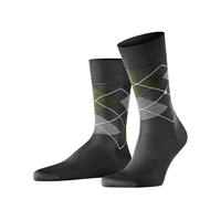 Burlington Herren Socken Manchester M So Baumwolle gemustert 1 Paar, Grau Anthracite Melange 3099, 40-46