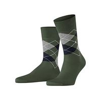 Burlington Herren Socken Manchester M So Baumwolle gemustert 1 Paar, Grün Mountain Green 7982, 40-46