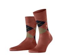 Burlington Herren Socken Manchester M So Baumwolle gemustert 1 Paar, Orange 8039, 40-46