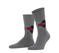 Burlington Herren Socken Multi King M So Baumwolle gemustert 1 Paar, Grau Light Grey Melange 3390, 40-46