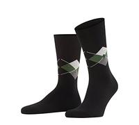 Burlington Herren Socken Multipack - King, Bio-Baumwolle, Rautenmuster Schwarz/Grau/Grün 40-46 3er Pack (3x1P)