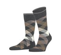 Socken mit Label-Detail Modell 'NEWCASTLE' 40/46 men Mittelgrau