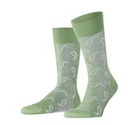 Burlington Herren Socken Paisley M So Baumwolle gemustert 1 Paar, Grün Quiet Green 7378, 40-46