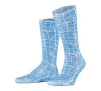 Burlington Herren Socken Poolside M So Baumwolle gemustert 1 Paar, Blau Cornflower Blue 6337, 40-46