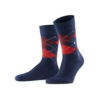 Burlington Herren Socken Preston M So weich und warm gemustert 1 Paar, Blau Steel Blue 6155, 40-46