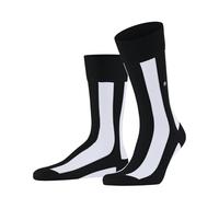 Burlington Herren Socken Retro Lines M So Baumwolle gemustert 1 Paar, Schwarz Black 3000, 40-46