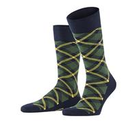 Burlington Herren Tartan M SO Baumwolle Gemustert 1 Paar Socken, Blau (Marine 6120), 40-46