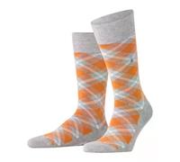 Burlington Herren Socken Tartan M So Baumwolle gemustert 1 Paar, Grau Light Heather 3223, 40-46