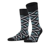 Burlington Herren Socken Tartan M So Baumwolle gemustert 1 Paar, Grau Oil Melange 3986, 40-46