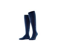 Burlington Herren Leeds M KH Baumwolle Wolle lang einfarbig 1 Paar Kniestrümpfe, Blau (Marine 6120) neu-umweltfreundlich, 40-46