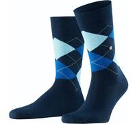 Burlington Tagessocke Crew King SO (Argyle-Muster) marineblau Herren - 1 Paar, Größe 40-46