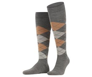 Burlington Kniestrümpfe Edinburgh (Argyle-Muster) anthrazitgrau Herren - 1 Paar, Größe 40-46