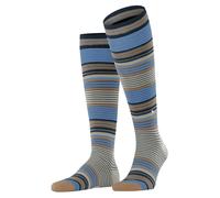 Burlington Kniestrümpfe Stripe (Ringelmuster mit Kontraststreifen) dunkelgrau Herren - 1 Paar, Größe 40-46