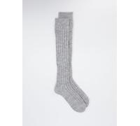 Burlington Kniestrumpf BW uni in grau in Größe: 36-41 für Damen