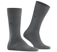 Burlington Herren Leeds M SO Baumwolle Wolle einfarbig 1 Paar Socken, Grau (Dark Grey 3070) neu-umweltfreundlich, 40-46