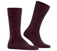 Burlington Herren Leeds M SO Baumwolle Wolle einfarbig 1 Paar Socken, Rot (Claret 8435) neu-umweltfreundlich, 40-46