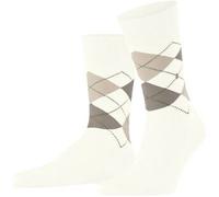 Burlington Manchester Mercerised Cotton Sock Elfenbein Gr 40/46 Herren